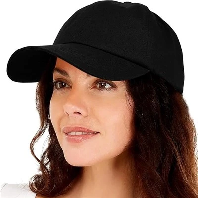 CHOOYOU Topi Besbol Bergaris Satin Wanita
