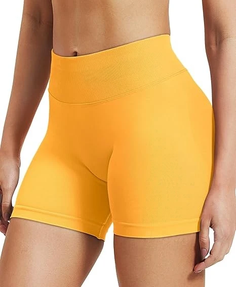 Women Workout Seamless Booty Biker Shorts